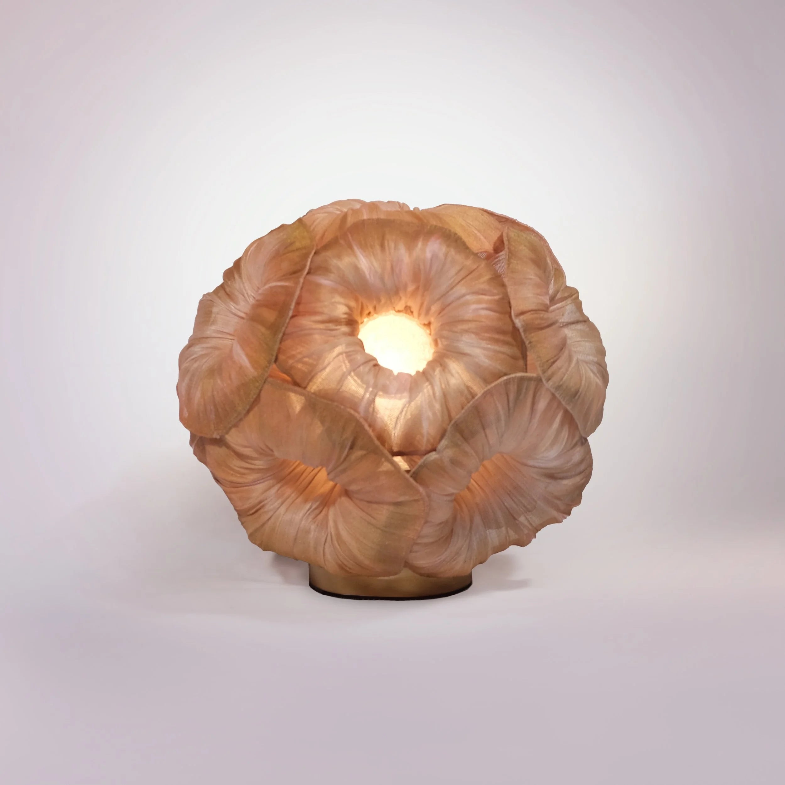 Anemone Hand-Painted Small Table Lamp from Mirei Monticelli